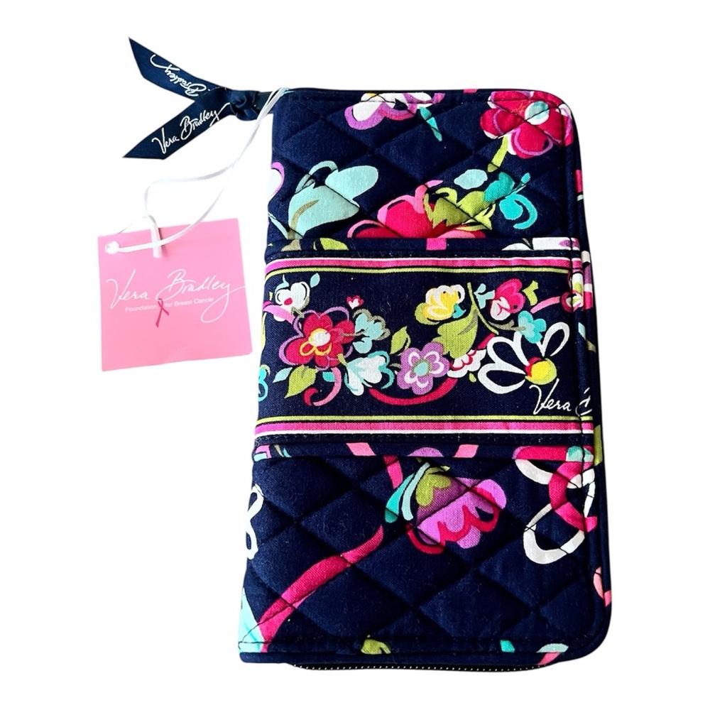 Vera Bradley Retired “Ribbons” Accordion Wallet NWT